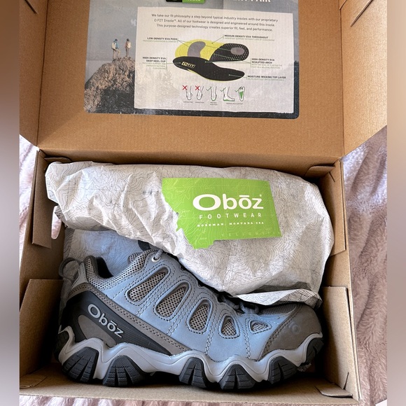 Oboz women’s Sawtooth ll Low (sawtooth 2) BLUE! Hiking boots. - Picture 2 of 13